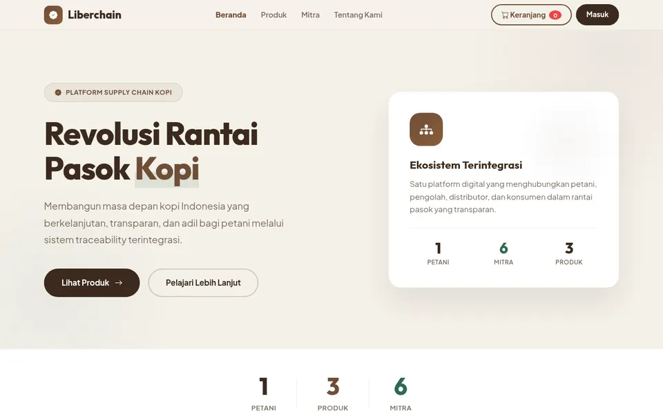 Halaman depan Liberchain